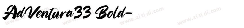AdVentura33 Bold字体转换